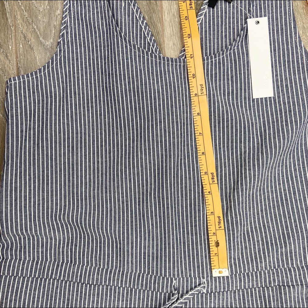 NWT Drew Jumpsuit Chambray and White Striped Sz M - Picture 11 of 11